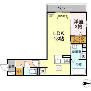 TORISIA添地町【1階】の間取り