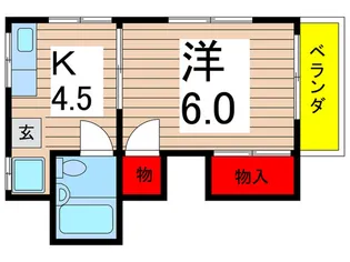 メゾンジュネス【1階】の間取り