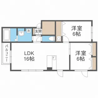 エスペランサ【2階】の間取り