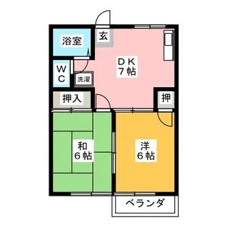 ベルメゾン【1階】の間取り