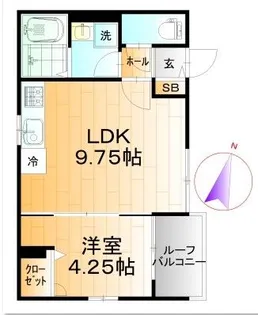 ボヌール・シャルマン【2階】の間取り