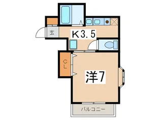 カ-サ藤が丘【1階】の間取り