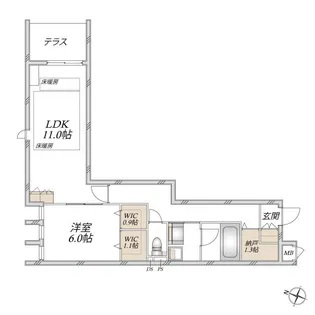 SUNMALL V【1階】の間取り