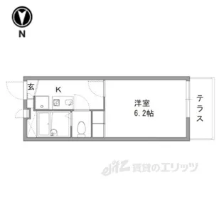 レオパレスブルーファン【1階】の間取り