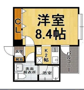 ラフィネス大濠パークアベニュー【6階】の間取り