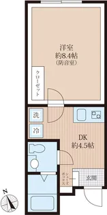 ラシクラス上野【4階】の間取り