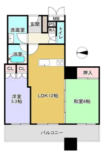 高崎タワー21【5階】の間取り