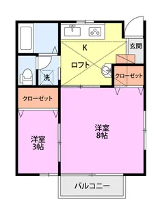T&TOMII【2階】の間取り