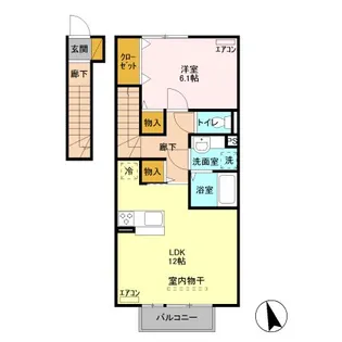 ロザージュ【2階】の間取り