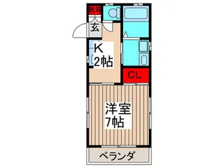チェリーハイツ【2階】の間取り