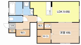 アルカディア【1階】の間取り