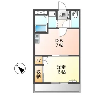 シティハイツ中浜【2階】の間取り