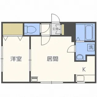 ガーデンコート壱番館【2階】の間取り