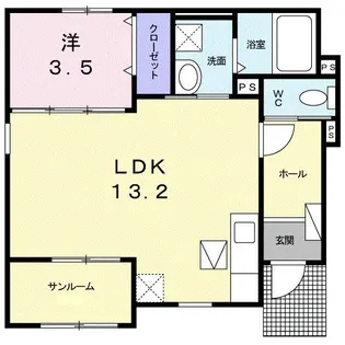 ブルーディアマンテ【1階】の間取り