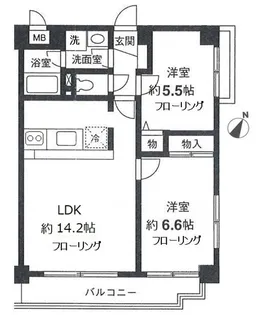 ヒルシュガッセ【5階】の間取り