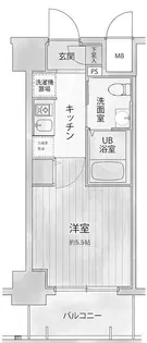 エスリード神戸WEST【4階】の間取り