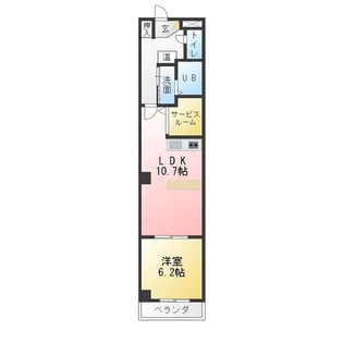 ルミナスびわ【2階】の間取り
