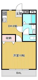 ラ・イーストサン【2階】の間取り