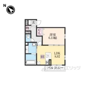 GLPlusHIGASHIYAGURA【2階】の間取り