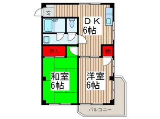 メゾンわらび【2階】の間取り