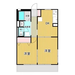 ハイムカトレアB棟【1階】の間取り
