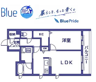 シャーメゾン鎌倉海岸【1階】の間取り