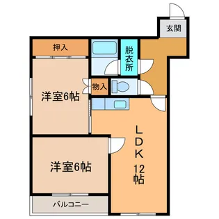 ベルピア18【1階】の間取り