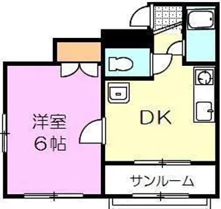平山マンション【1階】の間取り