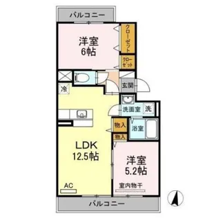 Kフルール【3階】の間取り