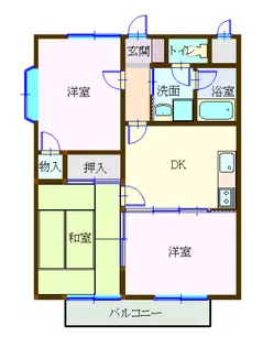 ガーデンヒルズ【1階】の間取り