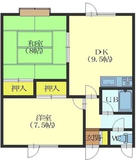 コーポ昴【2階】の間取り