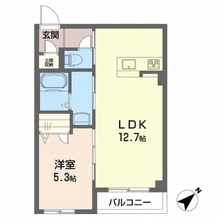 コンソラーレ 参番館【2階】の間取り