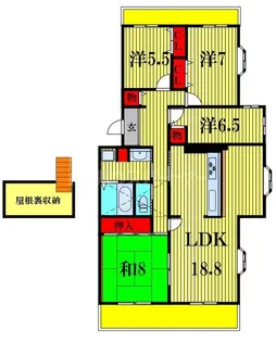 プロムナード桜台4番街5号棟【5階】の間取り