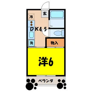 砂原マンション【3階】の間取り