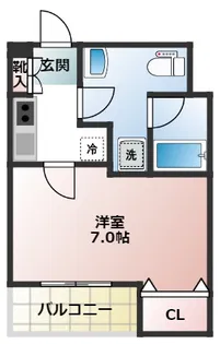 スパシエアルカーノ府中【3階】の間取り