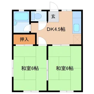 ドリーム下妻【1階】の間取り