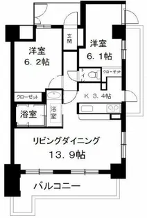 ロイヤルステージ野田I【9階】の間取り
