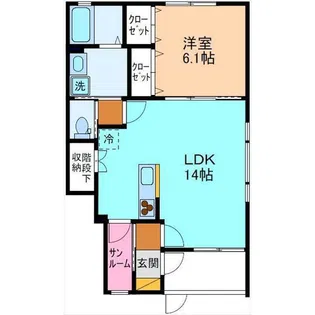 カメリアA【1階】の間取り