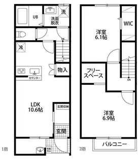 Maisonettepark大道IIB棟【2階】の間取り