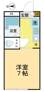 ソレイユ国立【1階】の間取り
