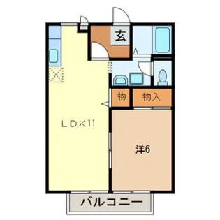 ハッピータウン【2階】の間取り