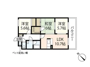 Maple Kawauchi【2階】の間取り