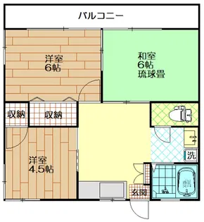 ゴールドクレスト若葉【2階】の間取り