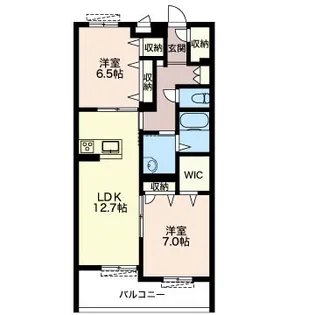グランシャレ【2階】の間取り