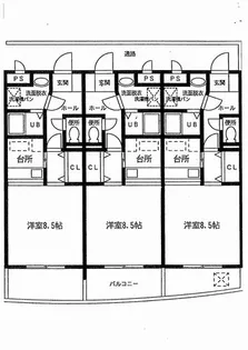 テラスコーキ【2階】の間取り