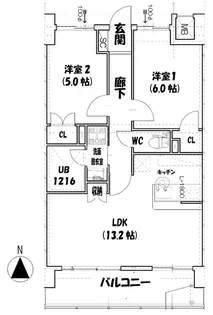 エスコートワン【2階】の間取り