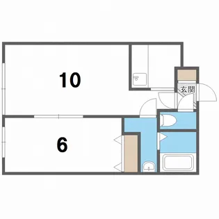 ティアラ大谷地II【1階】の間取り