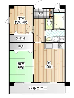 エクリュII【2階】の間取り