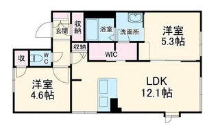 ソレイユ湘南【1階】の間取り