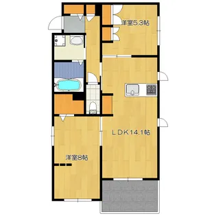 PRESTIGEI~プレステージア~【4階】の間取り